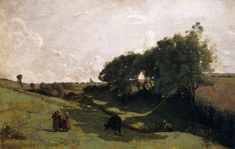 Jean Baptiste Camille  Corot The Vale oil painting image